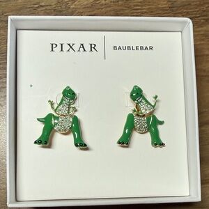 BaubleBar Green Dinosaur Earrings